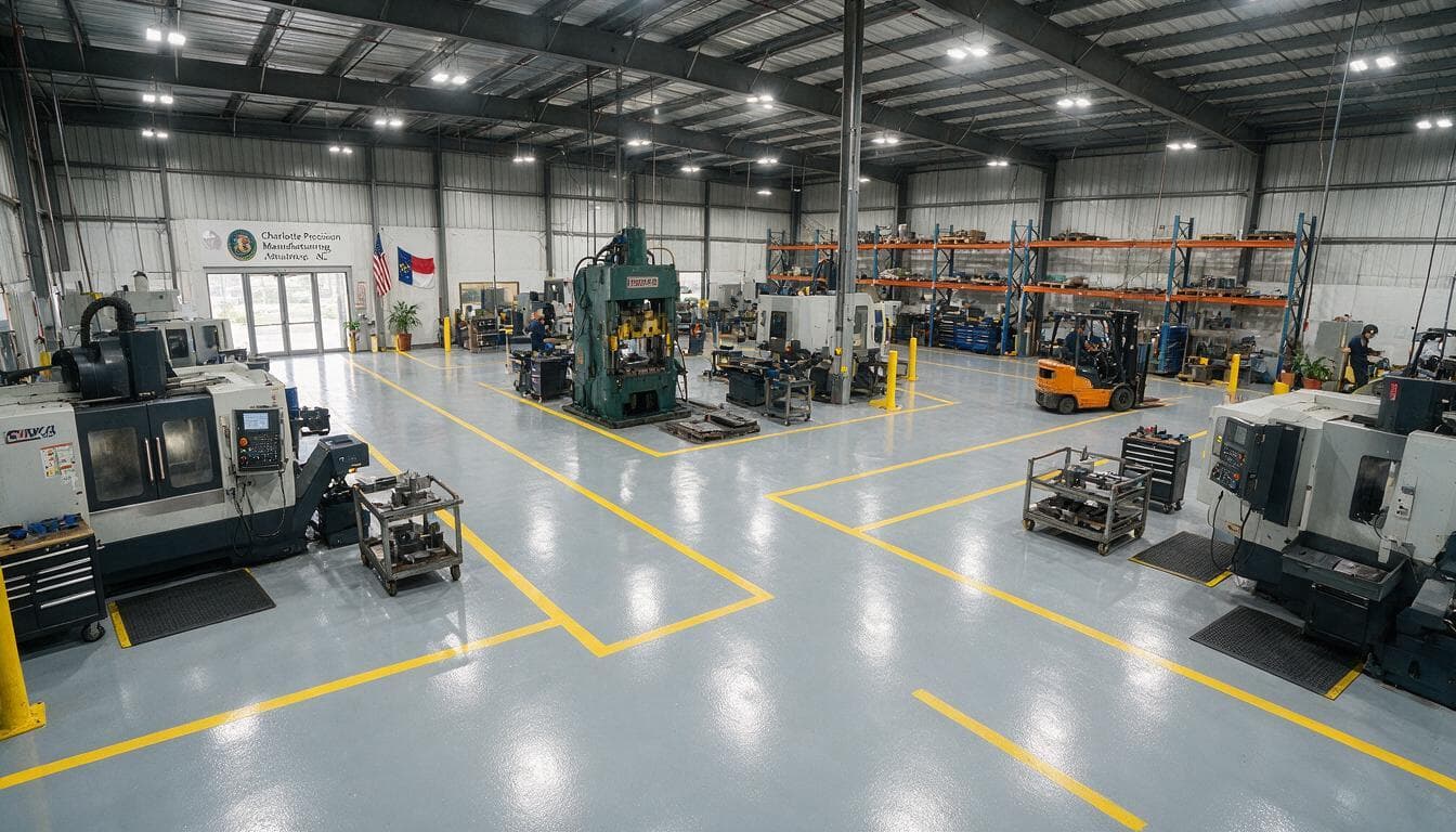 Manufacturing facility floor coating Charlotte NC — Charlotte Epoxy Pro