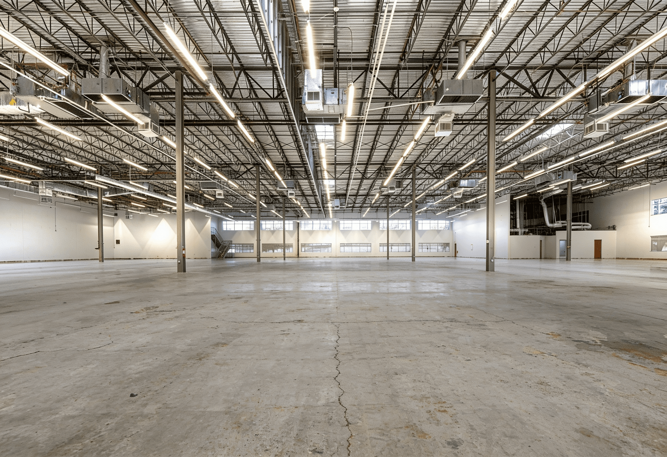 Bare concrete garage floor before epoxy coating — Charlotte NC
