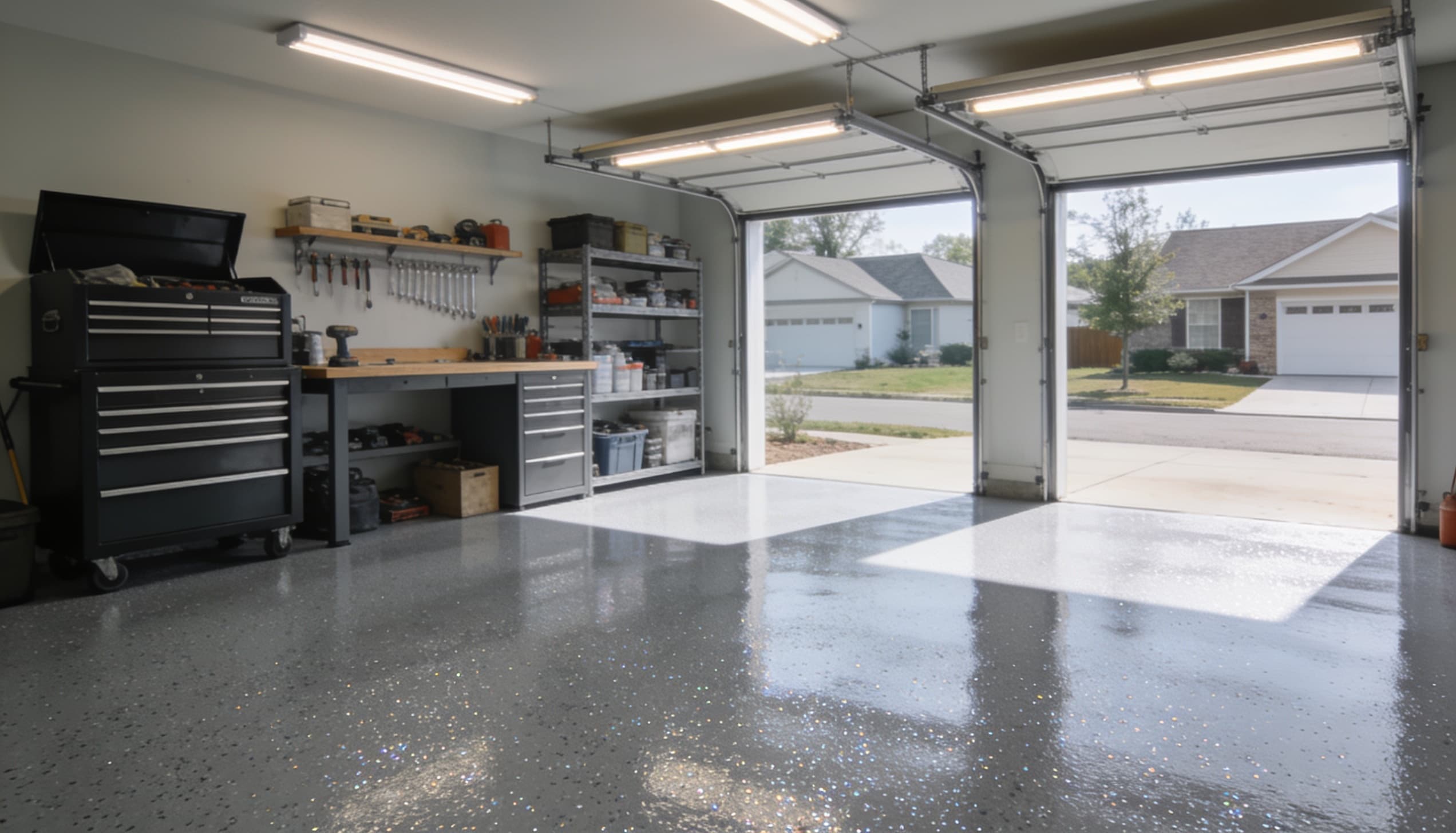 Garage floor coating in Harrisburg, NC — Charlotte Epoxy Pro