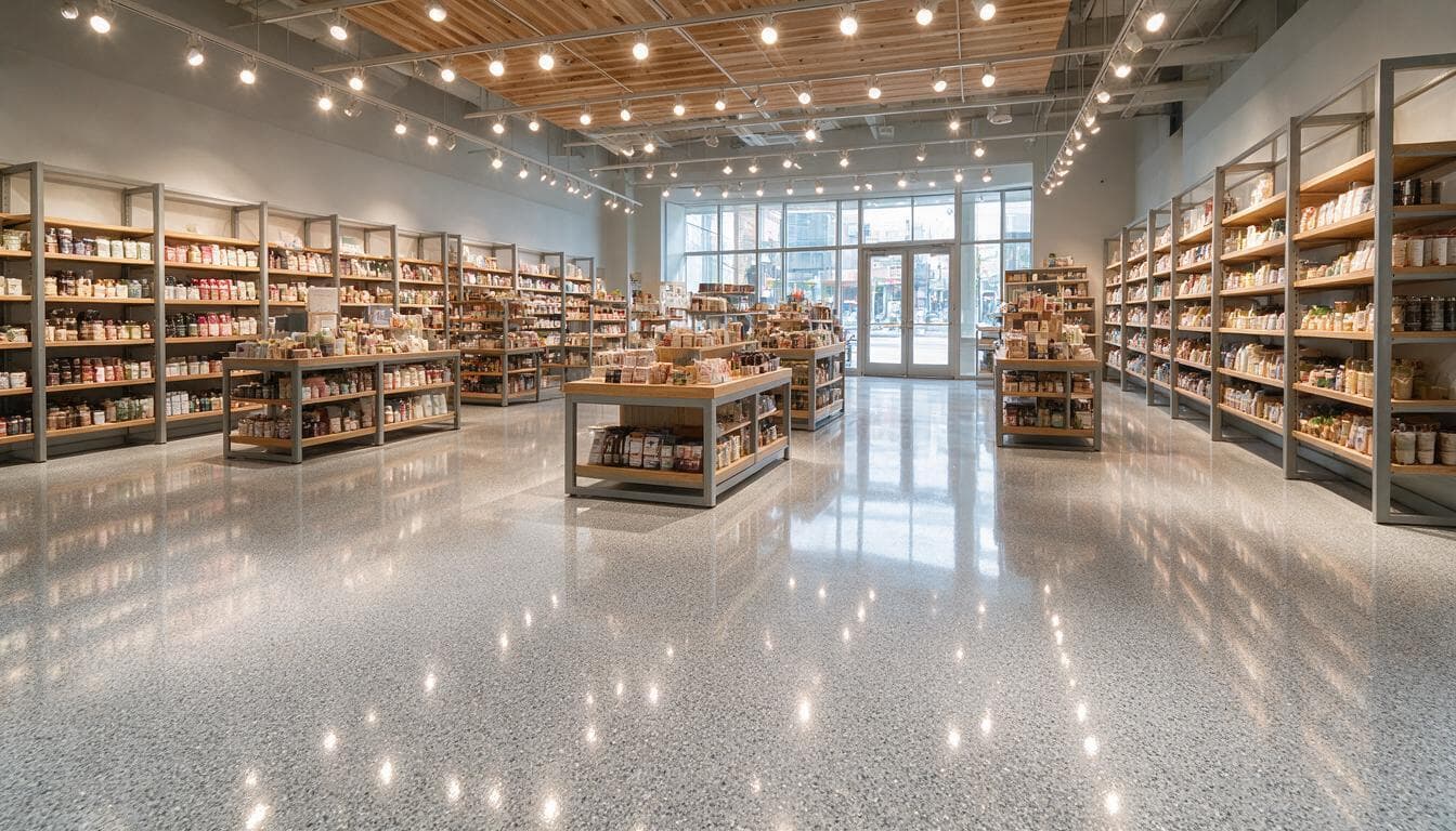 Retail store floor coating Charlotte NC — Charlotte Epoxy Pro